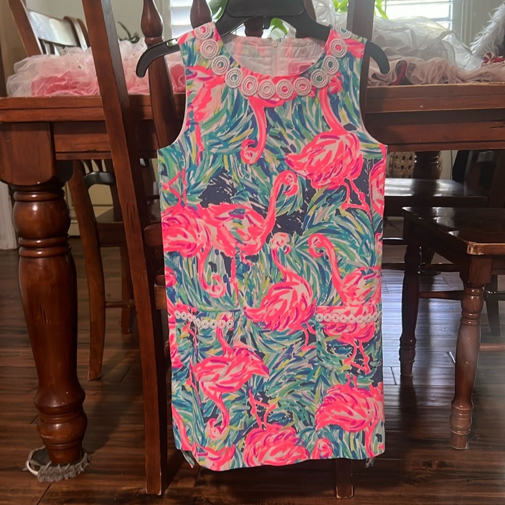 Girls Lily Pulitzer, flamingo dress
